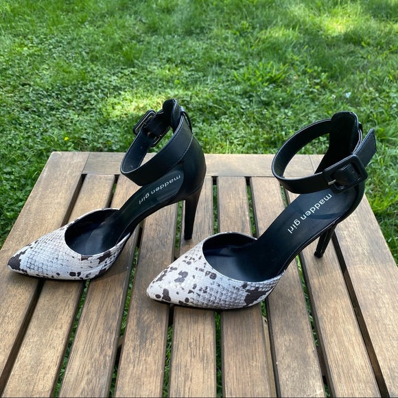 Madden Girl Women's Electraa Faux Leather Brown, Tan, Black Heel Size 6 - Picture 2 of 6